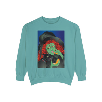Mirror, Mirror A Witch's Touch Unisex Garment-Dyed Sweatshirt