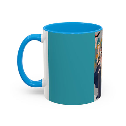 Celestial Masquerade Colorful Mugs – Theatrical Elegance & Floating Whimsy