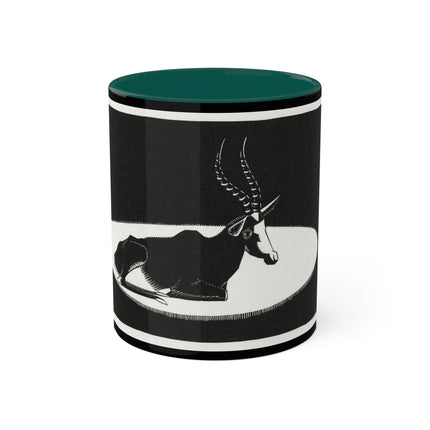 “Goat” (“Blesbok”) by Samuel Jessurun de Mesquita Colorful Mugs, 11oz