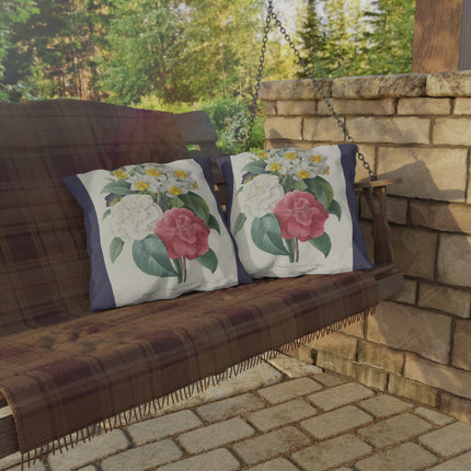 Choix des plus belles fleurs, Plate 015 by Pierre Joseph Redouté Outdoor Pillows
