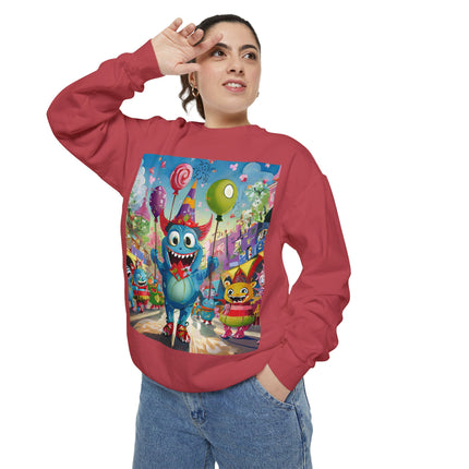 Monster Parade Madness Unisex Garment-Dyed Sweatshirt
