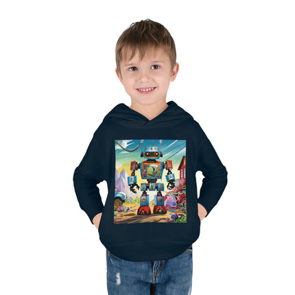 The Rusty Robot Toddler Pullover Fleece Hoodie