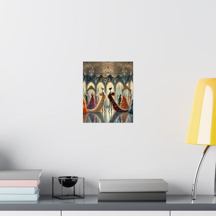 🧚👗 Couture & Wings Matte Vertical Poster – Fairy Fashion & Enchanted Glamour
