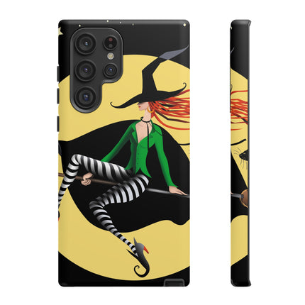 A Witch’s Moonlit Flight Phone Cases