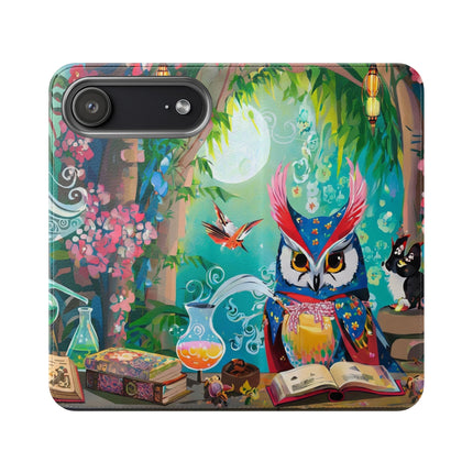 🦉✨ Owl's Magical Workshop Flip Case – Enchanted Wisdom & Arcane Wonder