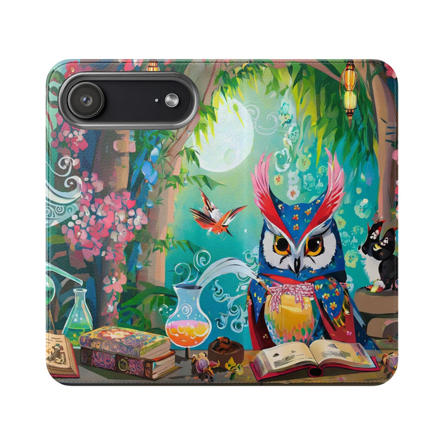 🦉✨ Owl's Magical Workshop Flip Case – Enchanted Wisdom & Arcane Wonder