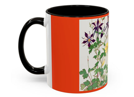 Aquilegia Flowers by Tanigami Kônan Colorful Mugs (11oz, 15oz)