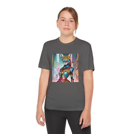 Cyber Cat Glamour Youth Competitor Tee