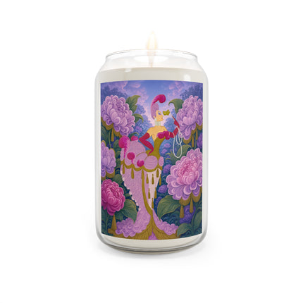 🌸🎭 The Lavender Masquerade Garden Scented Soy Candle – Art Deco Floral Elegance