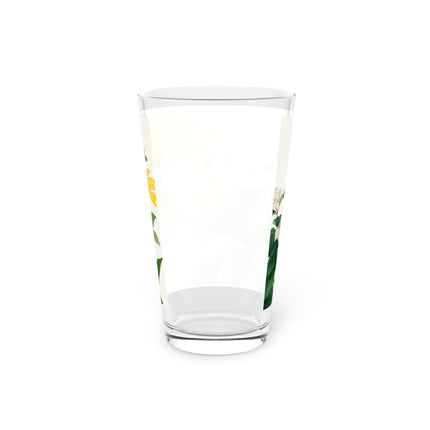 Clerodendrum & Rudbeckia Flower by Tanigami Kônan Glass, 16oz