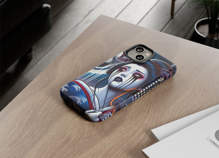 Geisha’s Black Ink Tears Phone Cases