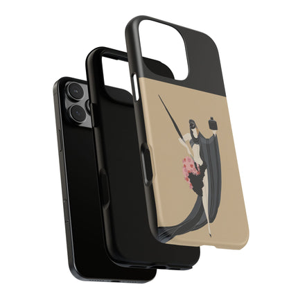 Dancer with Ink & Blossoms Phone Case – Elegant Grace & Artistic Poise