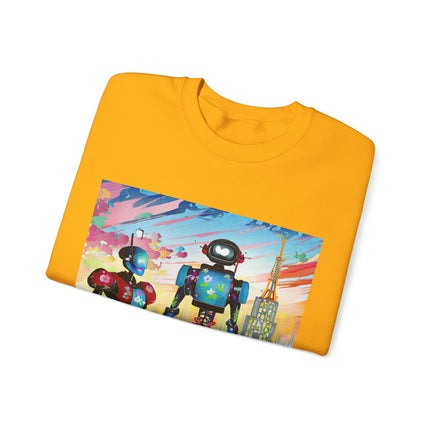 High Fashion Cyberpunk CIA Robots Unisex Heavy Blend™ Crewneck Sweatshirt