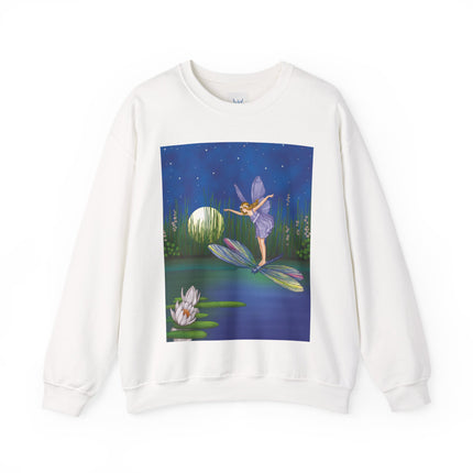 Fairy on a Dragonfly Heavy Blend™ Crewneck Sweatshirt
