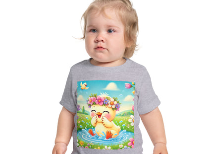 Springtime Splash Duckling Baby Short Sleeve T-Shirt