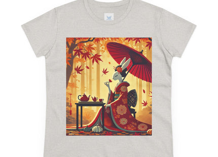 Theatrical Harvest Rabbit Women's Midweight Cotton Tee