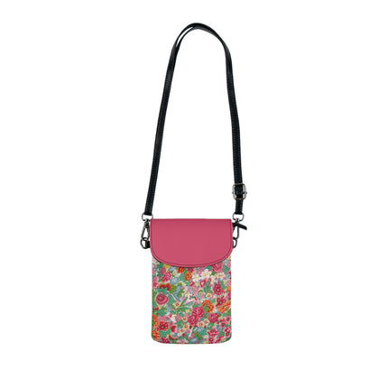 Colorful Flower Pattern by Owen Jones Small Cell Phone Wallet