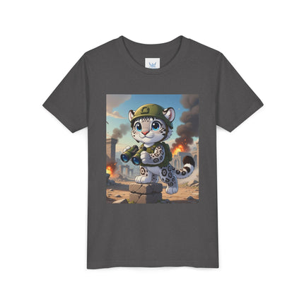 Snow Leopard Lookout Youth Short Sleeve Tee