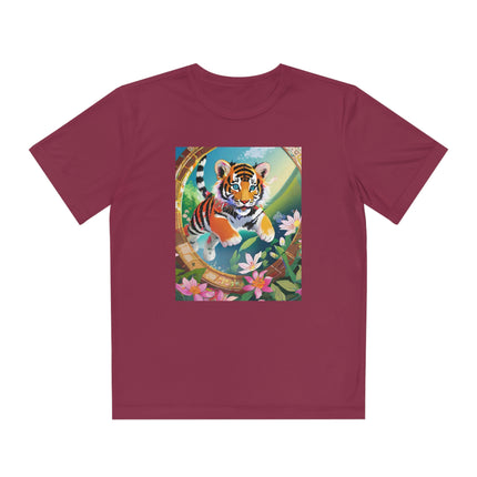 Majestic Tiger Cub Youth Competitor Tee – Courage, Adventure & Fiery Spirit