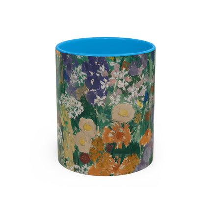 Flowers on the Mountain by August Babberger Colorful Mugs (11oz, 15oz)