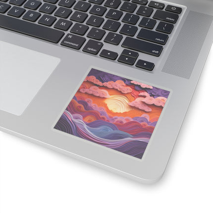 Dramatic Sunset Sky Kiss-Cut Stickers (4 Sizes)