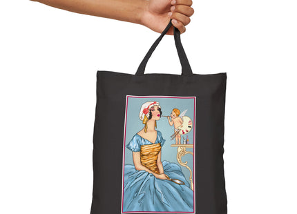 The Enchanting Painter: A Fairy's Artistic Touch Cotton Canvas Tote Bag