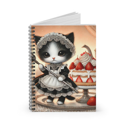 The Patisserie Kitten Spiral Notebook – Ruled Line