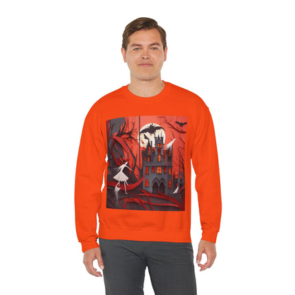 Halloween Night Scene Unisex Heavy Blend™ Crewneck Sweatshirt