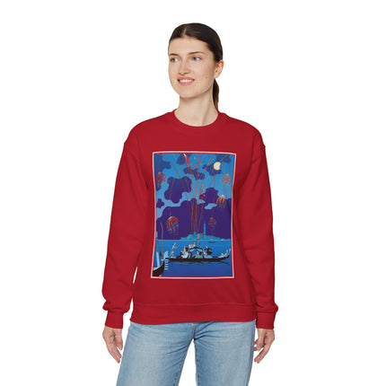 Fireworks in Venice by George Barbier Heavy Blend™ Crewneck Sweatshirt