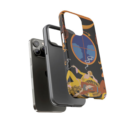 Art Deco Lounge Phone Case – Opulent Smoke & Timeless Glamour