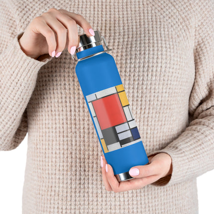 Composition with Red, Yellow, Blue, and Black by Piet Mondrian Copper Vacuum Insulated Bottle, 22oz