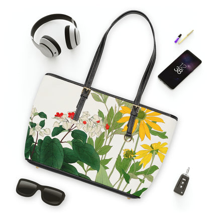 Clerodendrum & Rudbeckia by Tanigami Kônan PU Leather Shoulder Bag