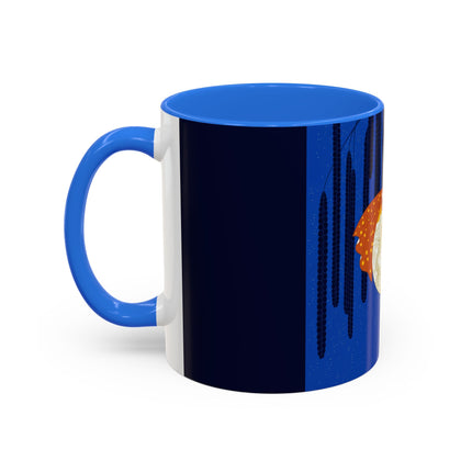 Celestial Melody Colorful Mug (11oz, 15oz) – Musical Grace, Starlit Beauty & Art Deco Elegance