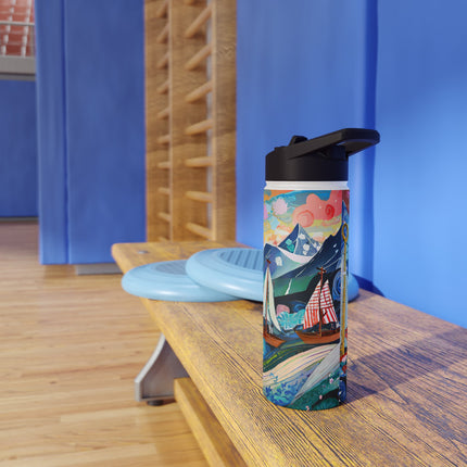 Nautical Patterns Stainless Steel Water Bottle