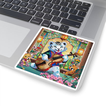 Melodies of the Snow Lion Cub Kiss-Cut Stickers (4 Sizes)