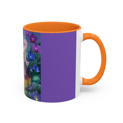 The Ladies Of The Moonlit Garden Colorful Mugs – Art Deco Floral Elegance