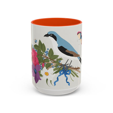 Bluebird & Butterfly Colorful Mugs – Spring Harmony & Delicate Beauty
