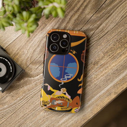 Art Deco Lounge Phone Case – Opulent Smoke & Timeless Glamour