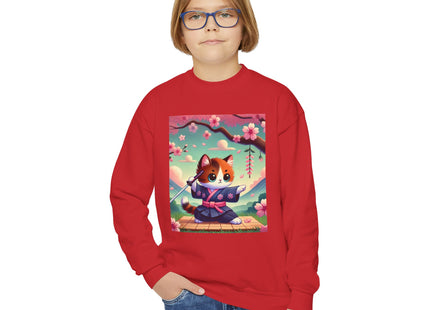 Samurai Kitten Youth Crewneck Sweatshirt