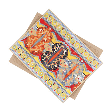 Reproduction of the Shield Frieze by Emile Gilliéron Ceramic Tile