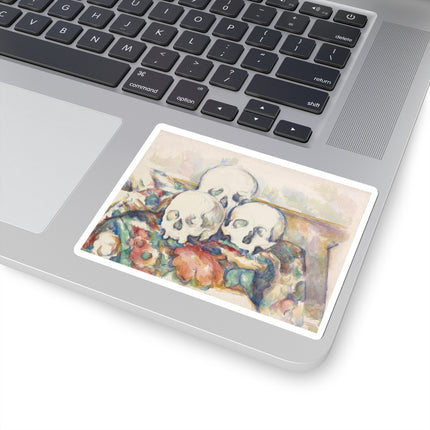 The Three Skulls by Paul Cézanne Kiss-Cut Stickers (4 Sizes)