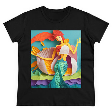 Charming Mermaid Women's Midweight Cotton Tee