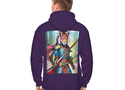 Cyberpunk Samurai Tiger – Heavy Blend™ Hooded Sweatshirt