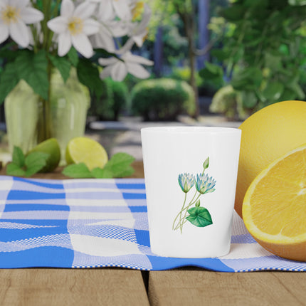 Egyptian Lotus Flower by Pierre-Joseph Redouté Ceramic Shot Glass