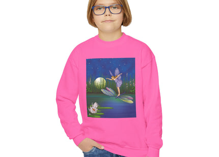 Fairy on a Dragonfly Youth Crewneck Sweatshirt
