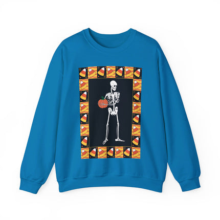 Candy Corn Skeleton Unisex Heavy Blend™ Crewneck Sweatshirt