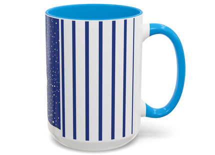 Snowman in Falling Snow Colorful Mugs (11oz, 15oz)