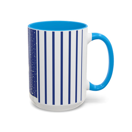 Snowman in Falling Snow Colorful Mugs (11oz, 15oz)