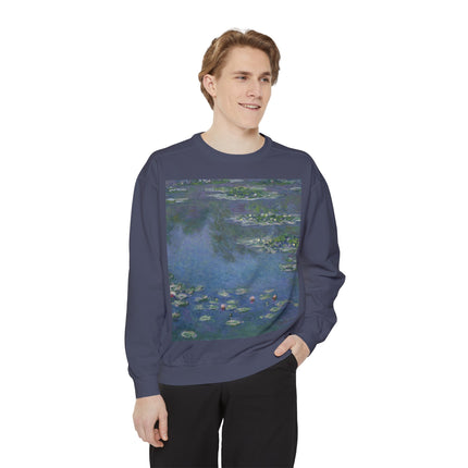 Water Lilies by Claude Monet Unisex Garment-Dyed Sweatshirt