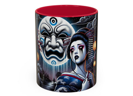 Geisha’s Black Ink Tears Colorful Mugs (11oz, 15oz)